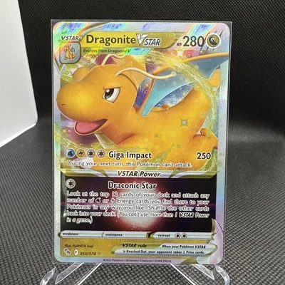 Dragonite VSTAR 050/078 Pokémon GO Ultra Rare Holo Pokémon 2022 Near Mint - Image 1 of 2