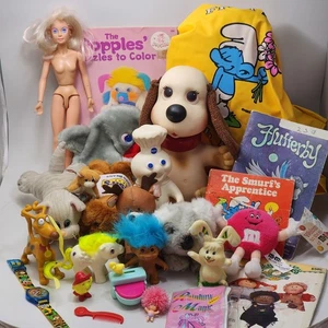 Vintage Girls Toy Lot I 1980s 1990s Rub a Dub Doggie MLP Puppy Surprise SSC - Picture 1 of 22