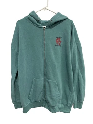 Savage Vibes Only Hoodie Size 2X Zip Front Long Sleeve Dragon Graphic - Image 1 of 4