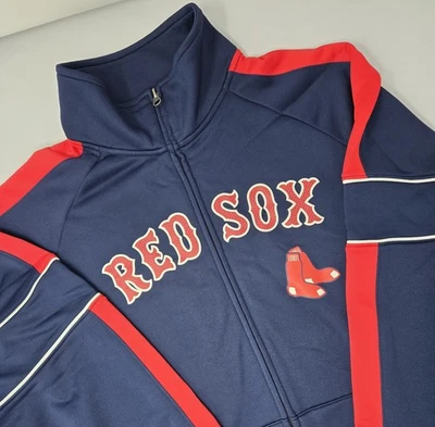 Chaqueta Majestuosa Boston Red Sox Para Hombres L Azul/Rojo MLB Béisbol Cremallera Completa Nueva con Etiquetas Foto 1 de 4