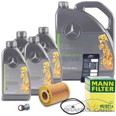 MANN-FILTER ÖLFILTER+MOTORÖL FÜR MERCEDES C E M R-KLASSE W203 W204 W211 W212 CDI - Bild 1 von 4
