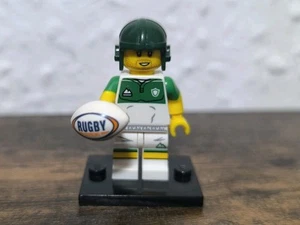 LEGO Series 19 - Rugby Player Complete New - Picture 1 of 3
