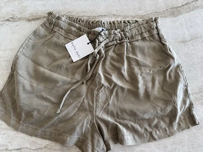 Bella Dahl Drawstring Shorts Tencel Agave Green Size L BNWT  - Image 1 of 4