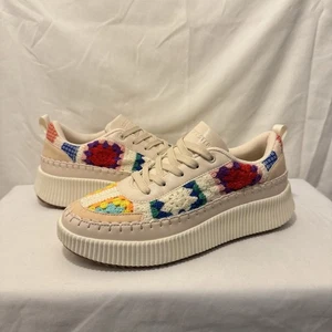 Lucky Step Women’s Platform Sneakers Nude/Flower Knit Size 11 - Bild 1 von 10