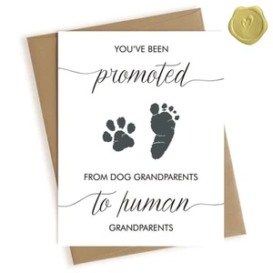 Pregnancy Announcement for Grandparents Baby Announcement Card for Grandparen... - Picture 1 of 7