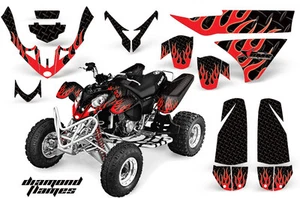 ATV Graphics Kit Quad Decal For Polaris Predator 500 2003-2007 DFLAME R K - Picture 1 of 3