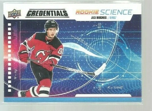  2019-20 Upper Deck Credentials Rookie Science #RS01 Jack Hughes (ref 101140) - Image 1 of 1
