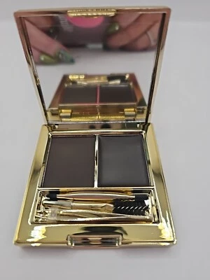 Revelution Pro Ultimate Brow Sculpt 5 Piece Kit Tweezers Spoolie Brush Ebony #85 - Image 1 of 4