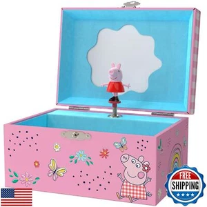 Mini Treasures Peppa Pig Schmuckkästchen für Mädchen - Spieluhr Schmuckkästchen mit Spi - Bild 1 von 5