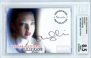 Amanda Seyfried 2006 Inkworks Veronica Mars Season 1 Autograph #A6 BGS 8.5 Auto