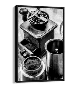 BANKSY VINTAGE GRINDER -DEEP FLOATER/FLOAT EFFECT FRAMED CANVAS WALL ART PRINT - Picture 1 of 12