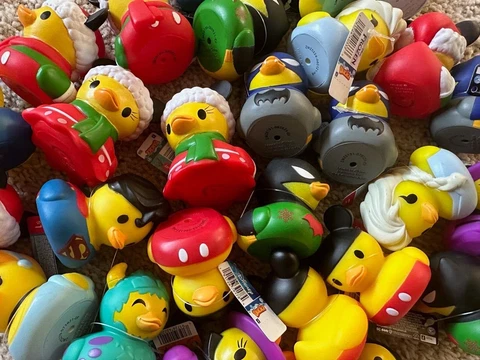 NEW! DISNEY DUCKZ RUBBER DUCKS - Mickey Mouse, Donald Duck, Elsa, Sulley, & More Cover