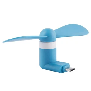 Arc™ Blue Micro USB Fan Cooler for Android Portable Mini Electric Cooling  Air - Picture 1 of 2