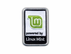 Powered by Linux neuwertiger Patch/Abzeichen bestickt - Bild 1 von 1