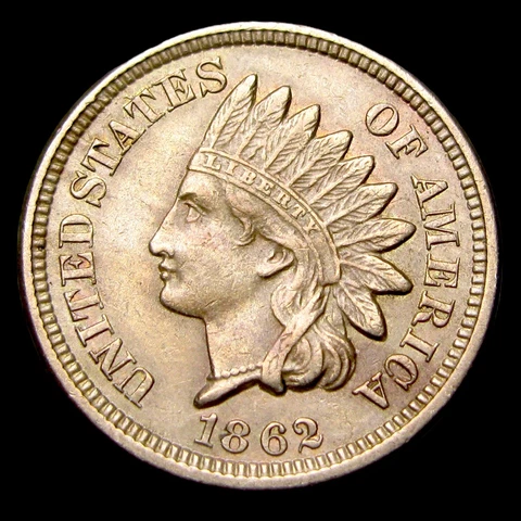 1862 Indian Cent Penny ---- Stunning Coin ---- #QQ857 Cover