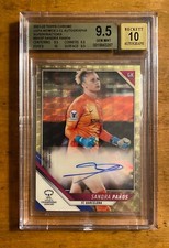 2021-22 Topps Chrome UEFA Women's Superfractor Auto Sandra Panos 1/1 BGS 9.5
