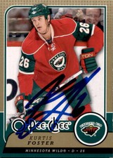 Kurtis Foster Signed Autographed 08/09 OPC O-Pee-Chee card #482 Minnesota Wild