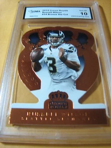 RUSSELL WILSON SEAHAWKS 2014 CORONA REAL TROQUELADO BRONCE # 34 GRADO 10 L@@@K - Imagen 1 de 1