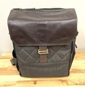 Paperclip Brown Backpack Diaper Bag - Picture 1 of 12