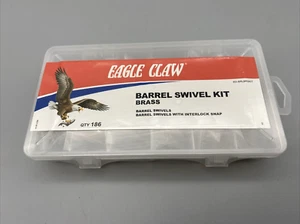 Eagle Crew Fishing Barrel Swivel Kit Brass with Interlock Snap (186 pc) - Picture 1 of 2