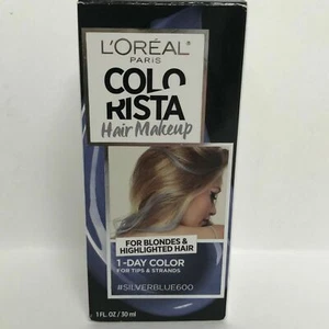 L'oreal Colorista Hair Makeup 1-day Silverblue 600 fun hair color easy New Tip - Picture 1 of 3