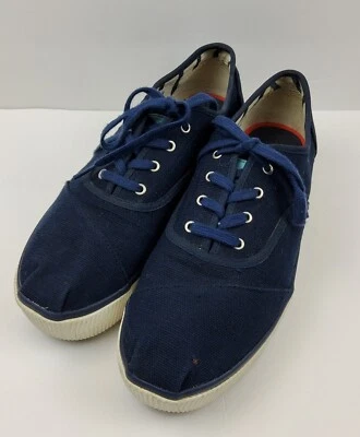 Toms Women's Platform Lace Up Sneakers Shoes Navy Size 10 - Image 1 of 4