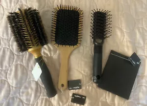 Royal Professional Salon Hair Brushes Set of 3 - PLUS MIRROR - NEW - Picture 1 of 10