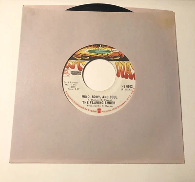 The Flaming Ember 7" Record 45 Mind Body And Soul / Filet de Soul - Image 1 of 4