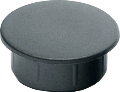 LOGISTSYSTEM 10x Abdeckstopfen für Bohrung 20 mm Anthrazit Kunststoff Abdeckkappen