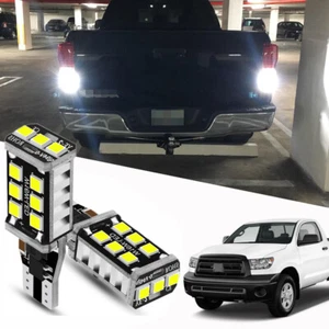 2pcs Xenon White 921 LED Bulbs for Toyota Tundra 2000-2013 Backup Reverse Lights - Picture 1 of 9