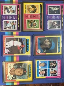 1975 Topps HANK AARON AND PETE ROSE with more *CARDS ARE OFF CENTERED* - Picture 1 of 8