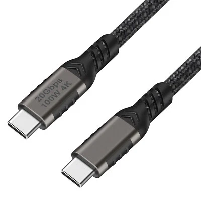USB-C 3.2 Gen2 Cable 20Gbps 100W PD Fast Charging-4K@60Hz For Laptop/iPhone17/16 - Image 1 of 4