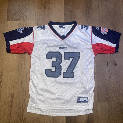 Seattle Seahawks Jersey Shaun Alexander Youth LARGE Kids Boys Super Bowl Vintage Cover