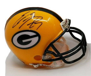 Signed Green Bay Packers Eddie Lacy #27 Riddell Mini Helmet w/Numbered JSA
