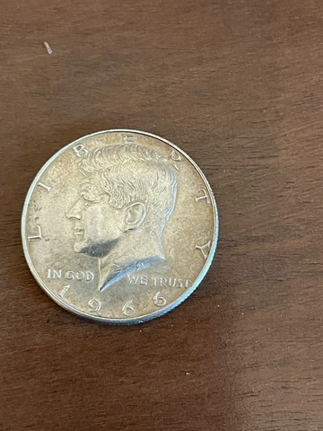 1966 Kennedy Silver Half Dollar Cover
