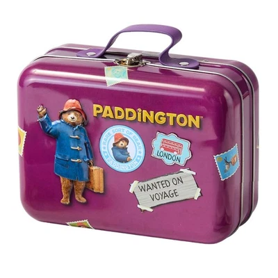 INFINITY BRANDS Paddington Bear Suitcase Gift Tin Contaning Chocolate Marmalade Bisuits