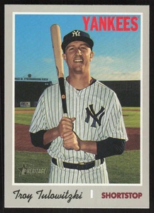 2019 Topps Heritage Troy Tulowitzki #545 New York Yankees - Picture 1 of 2
