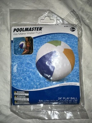 Poolmaster 24 英寸游戏球老式 2016 年水玩具古董收藏品全新未拆封 — 第 1/2 张图片