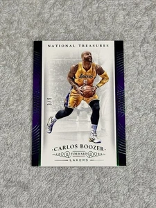 Tarjeta coleccionable 2014-15 Panini National Treasures Emerald Carlos Boozer/5 - Imagen 1 de 6