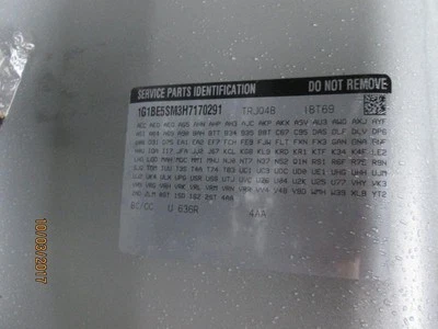 Automatic Transmission Gasoline Fits 17-18 CRUZE 298661 - Image 1 of 4