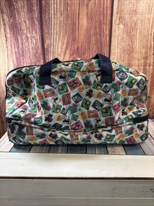 Vera Bradley Weekend Rolling Duffel Bag Carry On Cuban Stamp Multicolor Travel - Bild 1 von 11