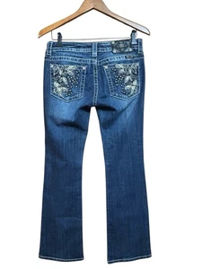 Miss me boot cut sequin bling jeans size 28 - Picture 1 of 9