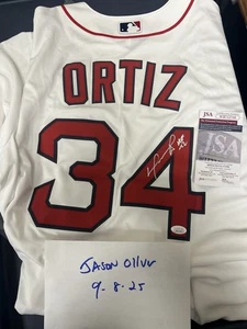David Ortiz Signed Jersey With HOF Inscription - Picture 1 of 1