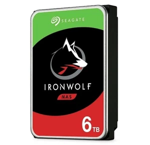 Wewnętrzny dysk twardy Seagate IronWolf ST6000VN0033 6TB 7200 OBR./MIN 256MB Pamięć podręczna 3,5 cala - Zdjęcie 1 z 2