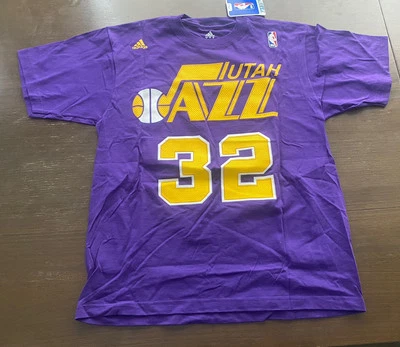 Camisa Karl Malone Média Adidas Utah Jazz Nova Masculina M NBA Basketball HOF Legend - Imagem 1 de 3