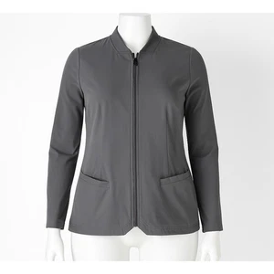 Medelita Kinetic Jacket Womens M Gray Full Zip Medical Scrub Coat Workwear - Picture 1 of 13