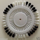 Hijab (40) Pins Assorted Black & White - Small - NEW