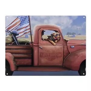 Harley-Davidson Embossed Tin Sign, Joyride Dog, 15.75 x 12 inches HDL-15554 - Picture 1 of 1