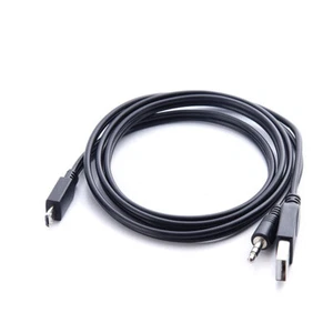 1x Micro Male to 3.5mm + USB Male Audio Charge Cable for Speaker Samsung Android - Picture 1 of 12