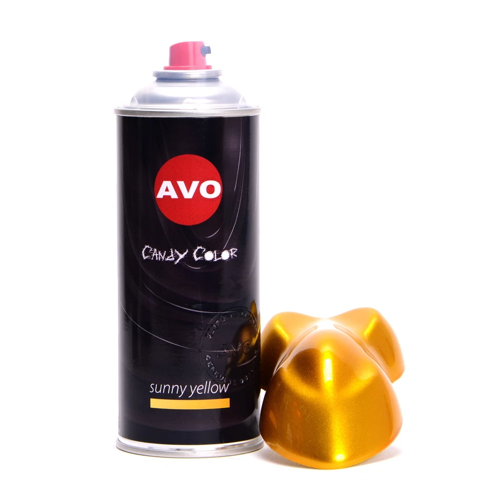 Candy Color Effektlack Sunny Yellow Lasur Tinte Brillant Effekt 400ml AVO A08061